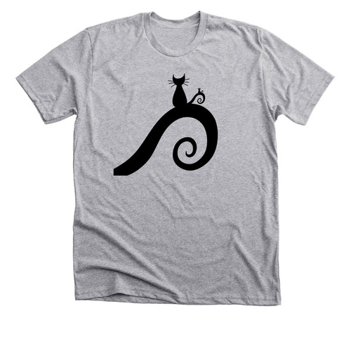 Fractal Kitty, a Athletic Heather Premium Unisex Tee