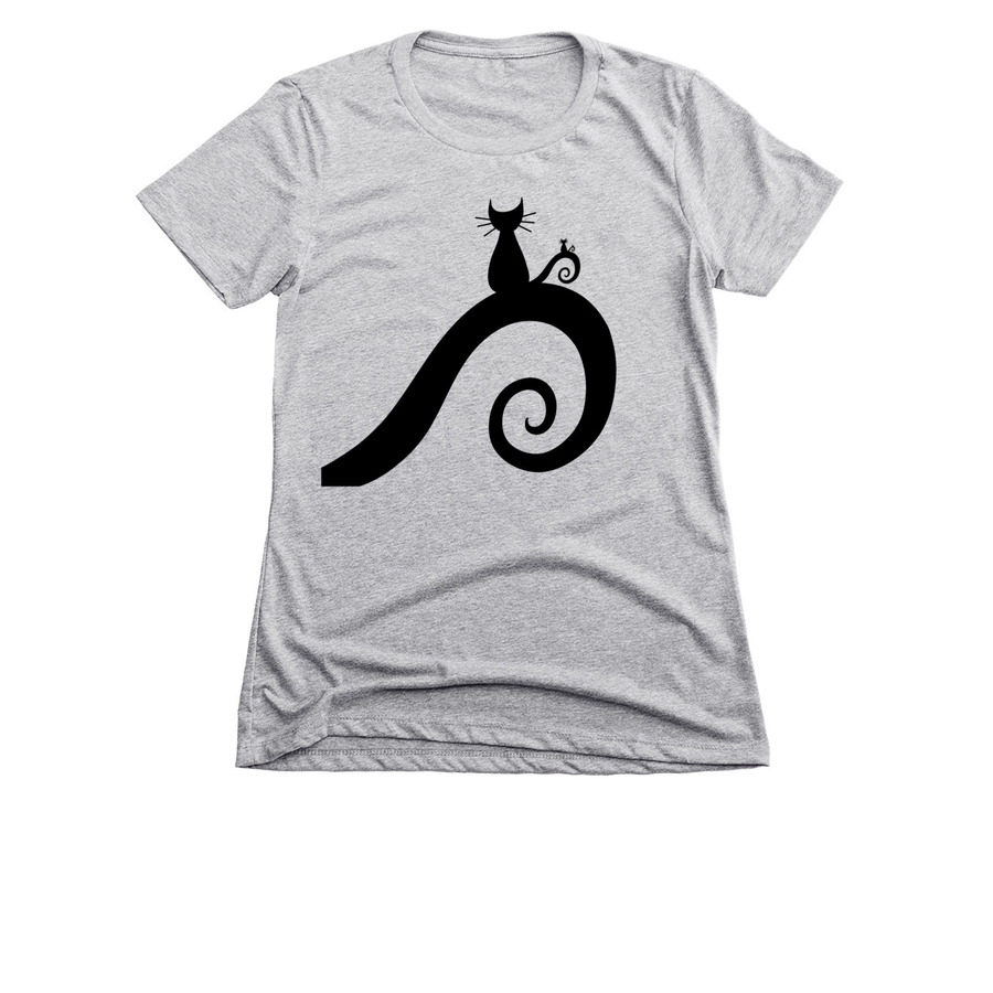 Fractal Kitty, a Dark Heather Grey Women's Slim Fit Tee