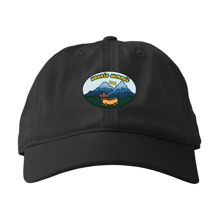 weenie summit cap, a Black Printed Eco Baseball Cap
