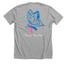 Winter?s Fight Against Thyroid Cancer, a Athletic Heather Premium Unisex Tee (back-view)