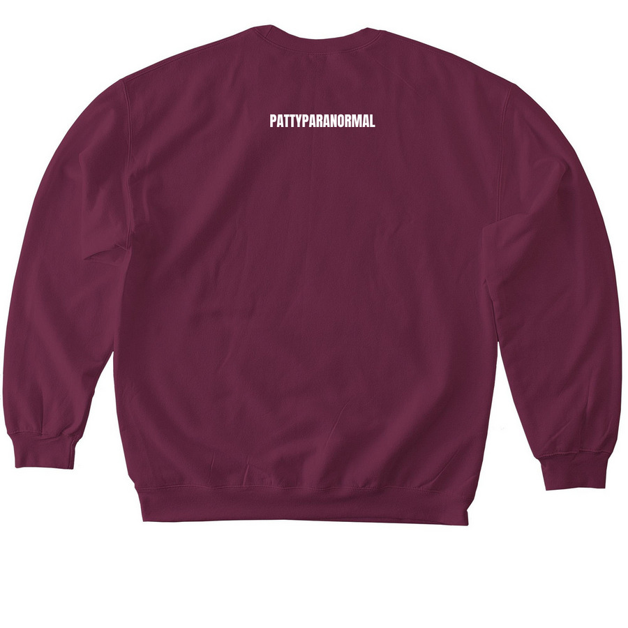 SPOOKY SL*T, a Maroon Softstyle Crewneck Sweatshirt (back-view)