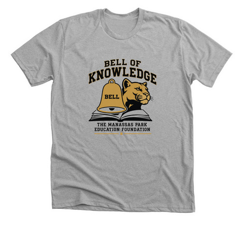 MPEF Bell of Knowledge, a Athletic Heather Premium Unisex Tee