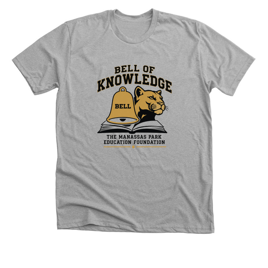 MPEF Bell of Knowledge, a Athletic Heather Premium Unisex Tee