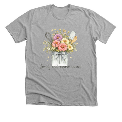 FCS Flower Tee, a Athletic Heather Premium Unisex Tee