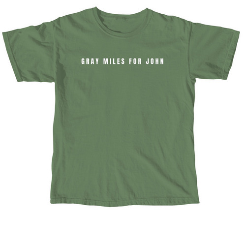 Miles for John Block Letter Plain Tees, a Hemp Comfort Colors Unisex Tee