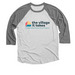 Join the Village: CFCP Team Tee, a Premium Heather and Heather White 3/4 Sleeve Baseball Tee