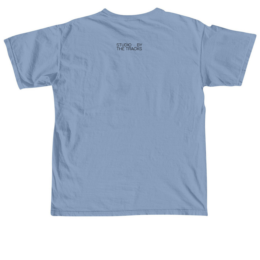 Float like a Butterfly Tee, a Washed Denim Comfort Colors Unisex Tee (back-view)