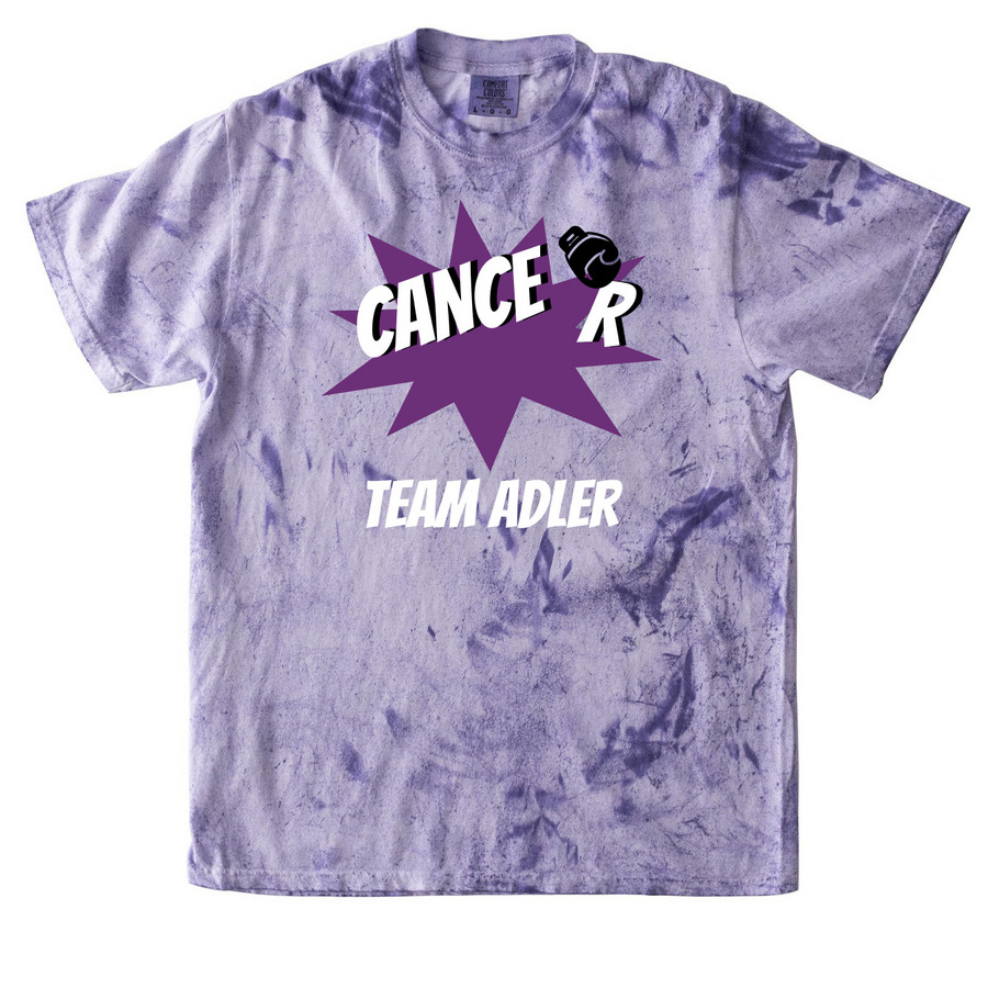 Support Adler Chubb, a Amethyst Comfort Colors Colorblast Tee