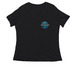 Logo Shirts, a Black Women's Relaxed V-Neck Tee