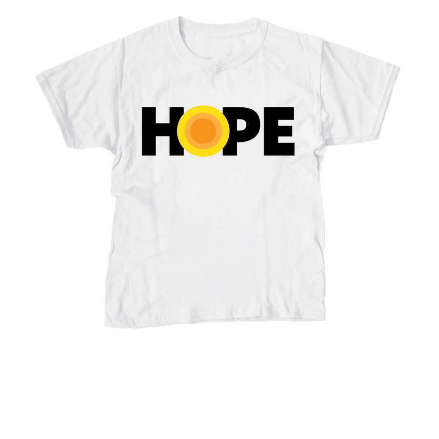 The HOPE Revolution, a White Youth Unisex Tee