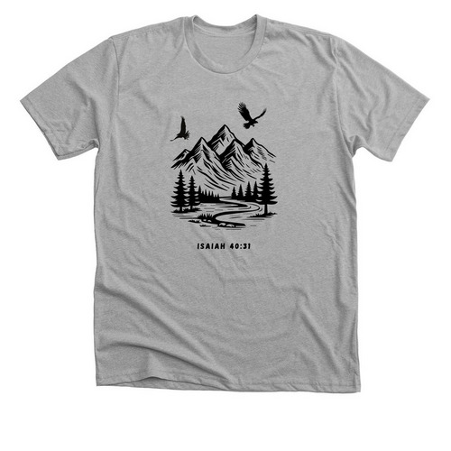 Hope In The Lord, a Athletic Heather Premium Unisex Tee
