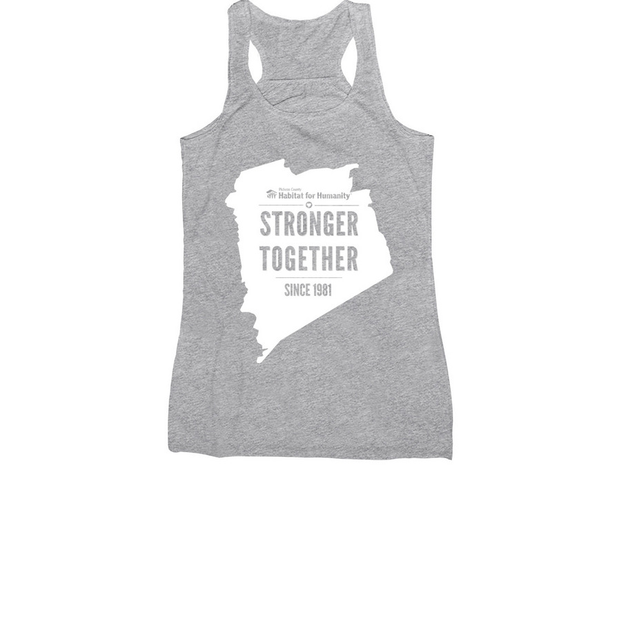 STRONGER TOGETHER, a Athletic Heather Women's Racerback