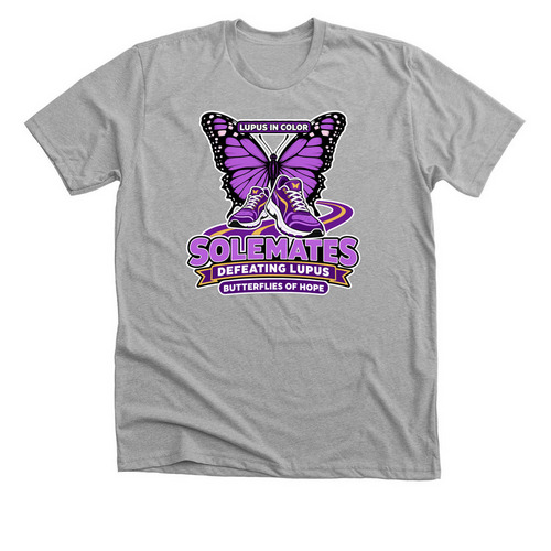 Butterflies of Hope&nbsp;, a Athletic Heather Premium Unisex Tee
