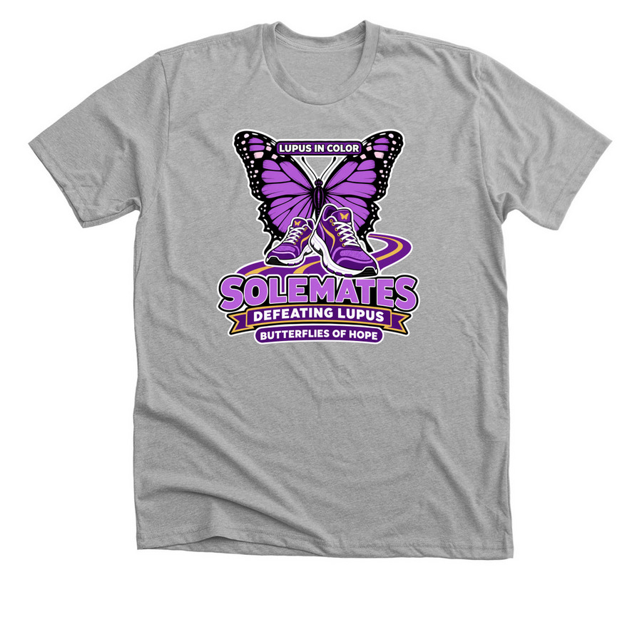 Butterflies of Hope&nbsp;, a Athletic Heather Premium Unisex Tee