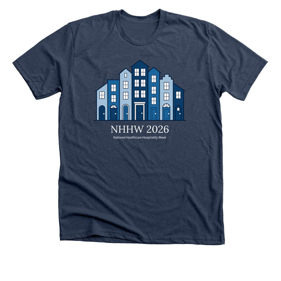 NHHW 2026 Supporter Tee, a Heather Navy Premium Unisex Tee