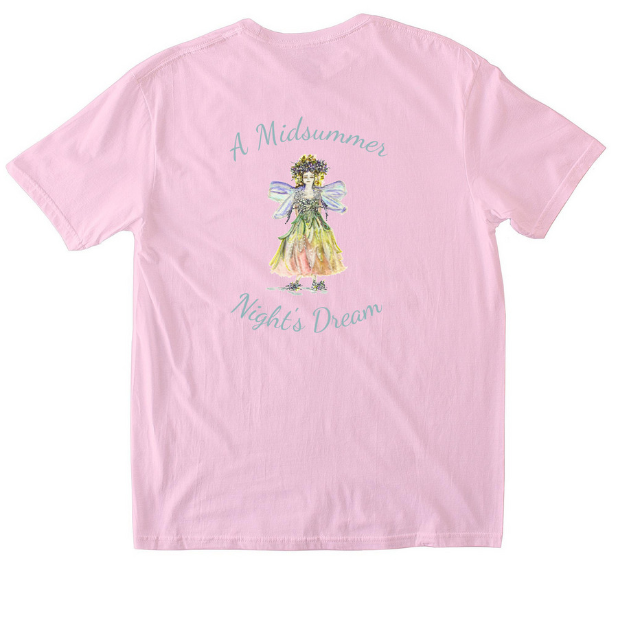 A Midsummer Night's Dream - Rainbow Fairy, a Light Pink Softstyle Cotton Tee (back-view)