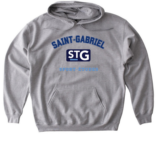 Saint-Gabriel Player Hoodie, a Sport Grey Gildan Softstyle Pullover Hoodie
