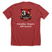 BKMA 30 Years, a Heather Canvas Red Premium Unisex Tee (back-view)