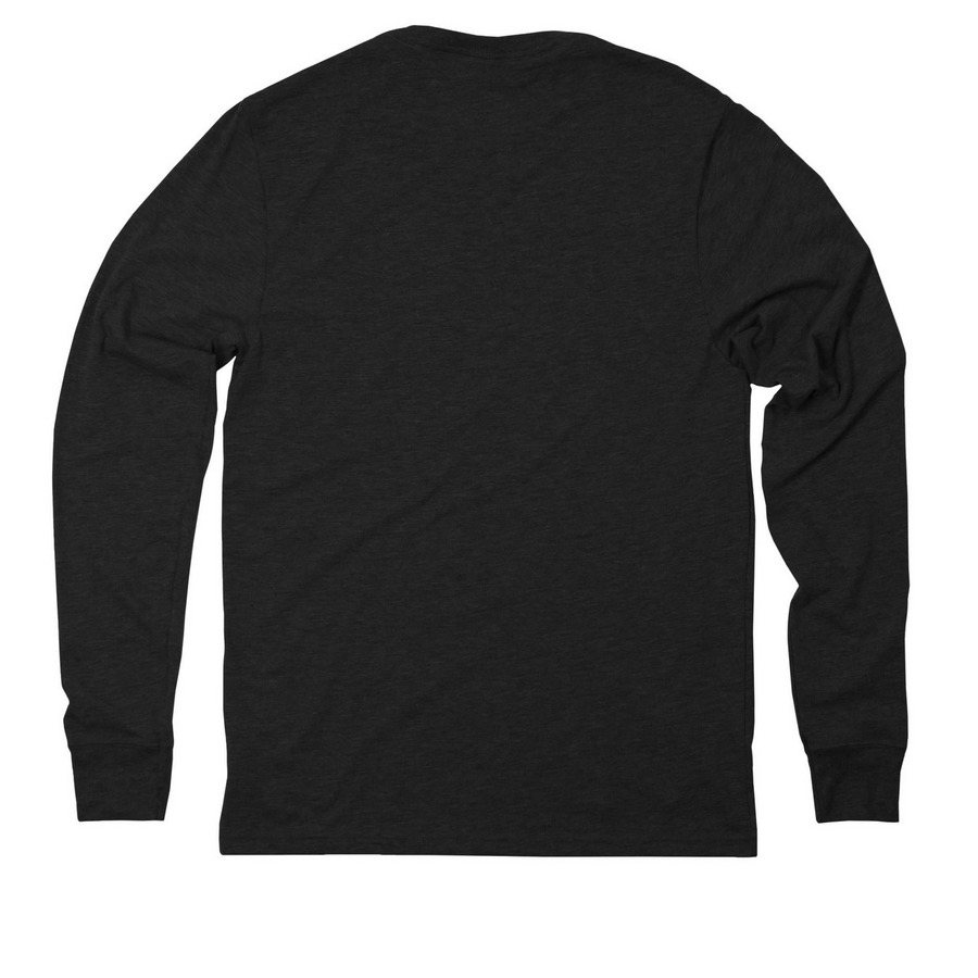 Long-Sleeve Shirts, a Space Black Allmade Eco Triblend Long Sleeve Tee (back-view)
