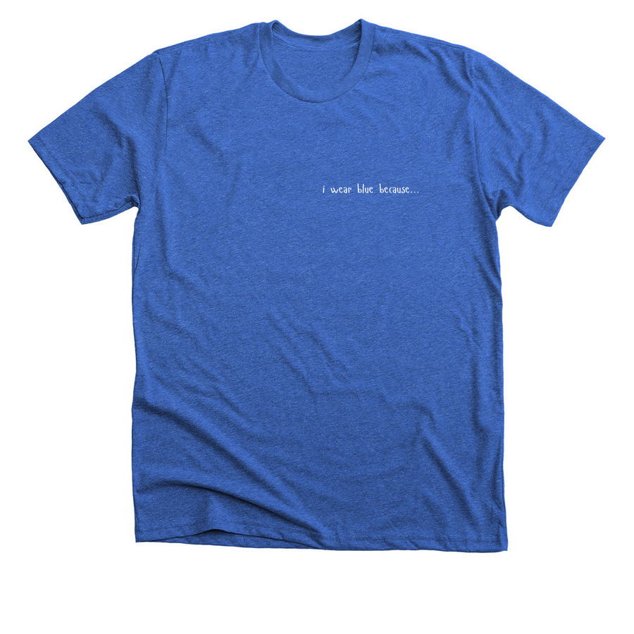 April is Child Abuse Prevention Month, a Heather True Royal Premium Unisex Tee