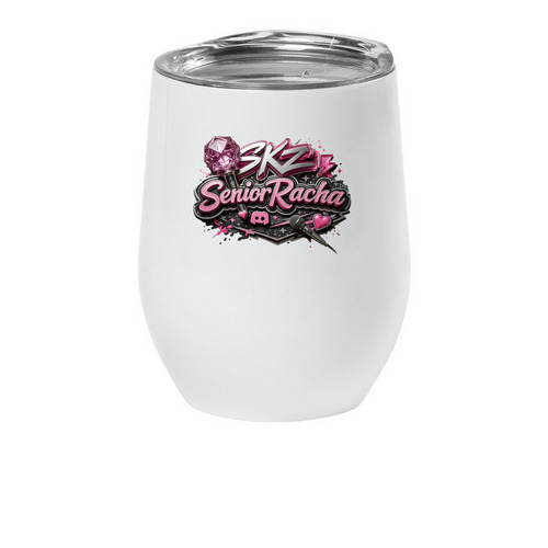 The SeniorRacha STAY Collection, a White Insulated Wine Cup