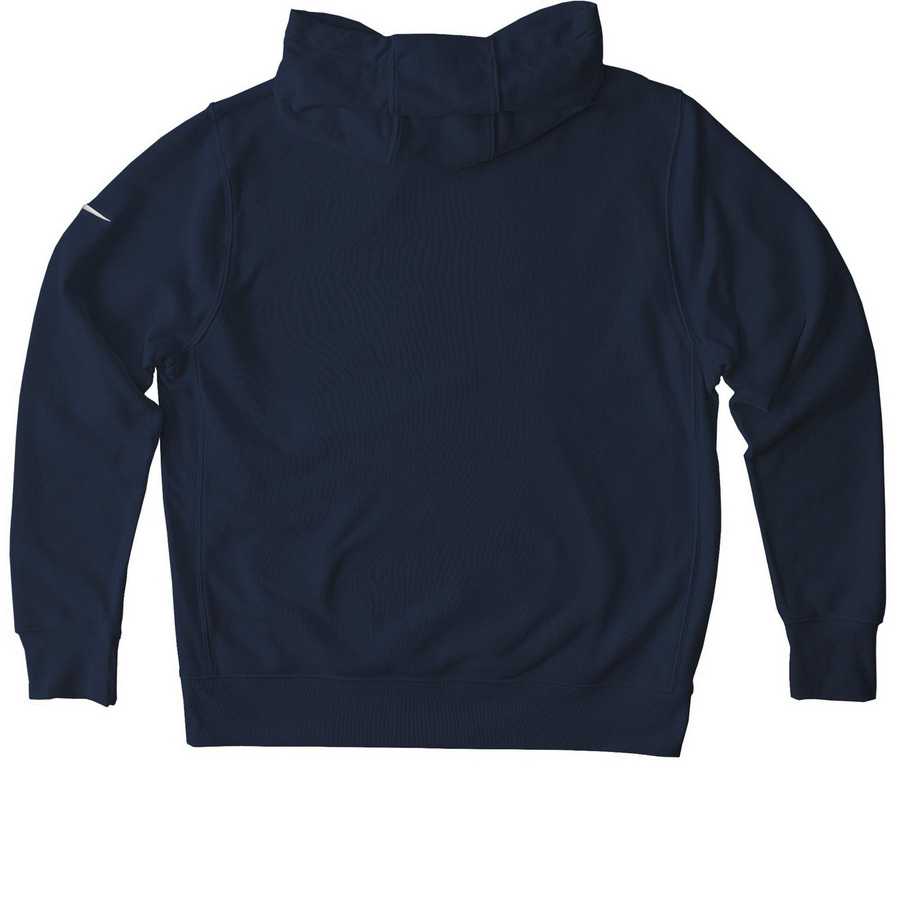 AIM Nike, a Midnight Navy Nike Club Fleece Pullover Hoodie (back-view)