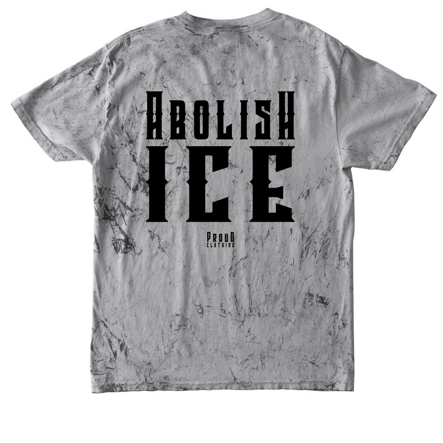 ABOLISH.ice/2, a Smoke Comfort Colors Colorblast Tee (back-view)