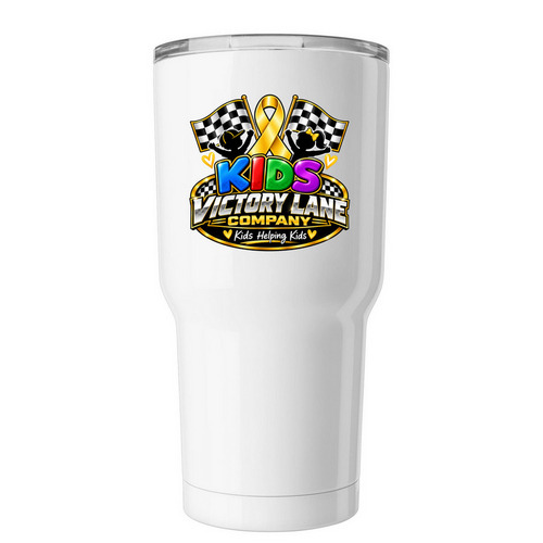 Raise money for kids battling cancer&nbsp;, a White Insulated Tumbler