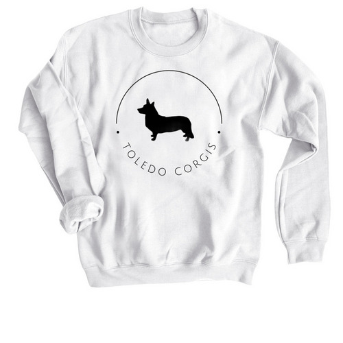 New Logo Merch- Cardigan, a White Crewneck Sweatshirt