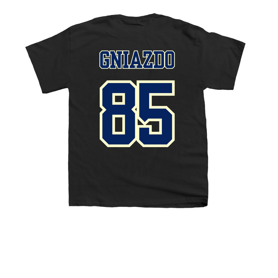 Gniazdo Shirt-Jersey, a Black Youth Unisex Tee (back-view)