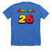 Daddio Kart, a Heather True Royal Premium Unisex Tee (back-view)