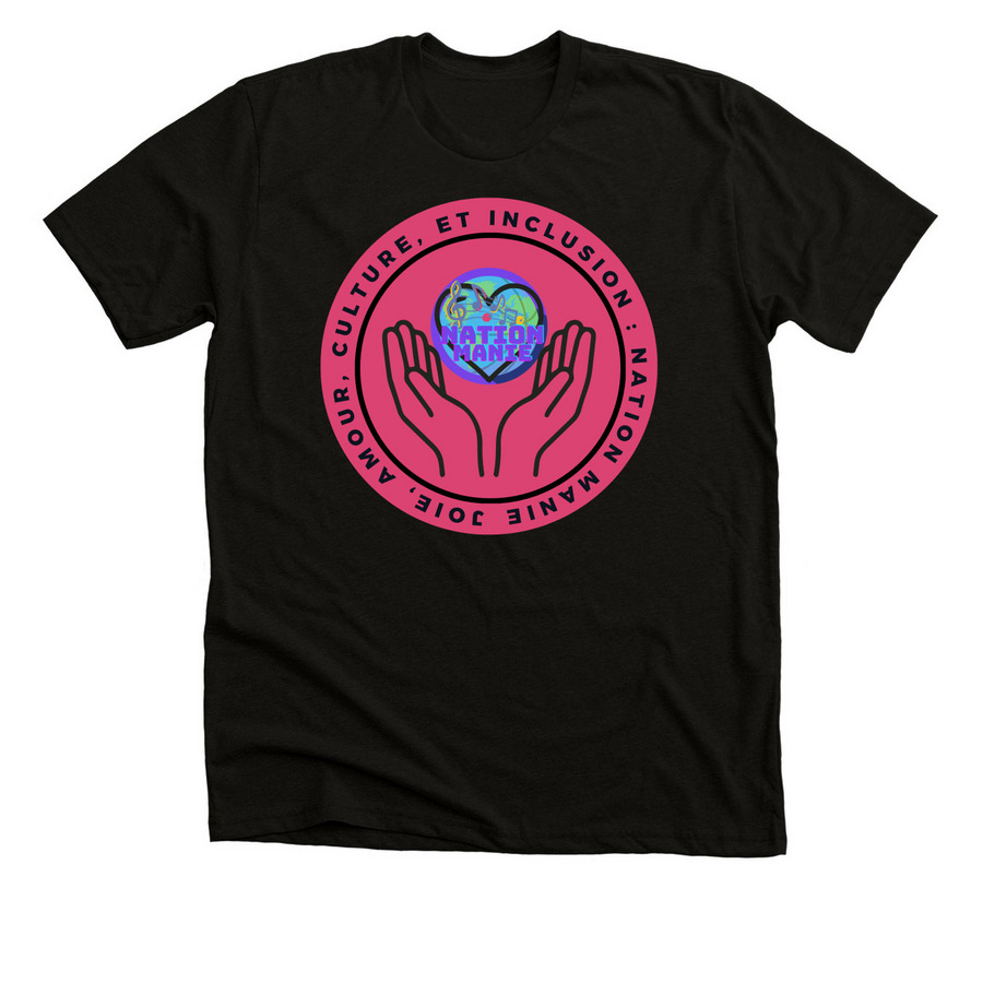 Pink Nation Manie design, a Solid Black Blend Premium Unisex Tee