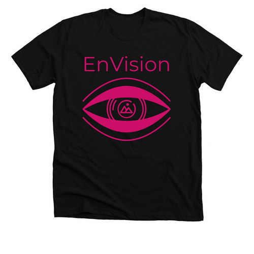 EnVision, a Solid Black Blend Premium Unisex Tee