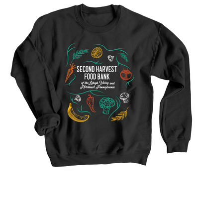 Second Harvest Food Bank, a Black Crewneck Sweatshirt