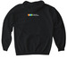 Romaine Calm, a Black Gildan Softstyle Pullover Hoodie (back-view)