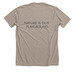 Green World School Gear, a Heather Stone Premium Unisex Tee (back-view)