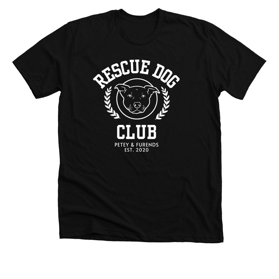 Rescue Dog Club, a Solid Black Blend Premium Unisex Tee