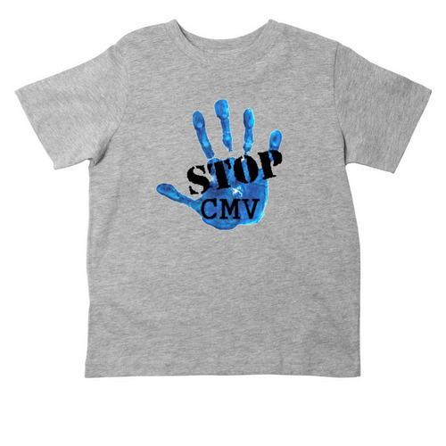 Toddler finger paint shirt, a Heather Toddler Tee