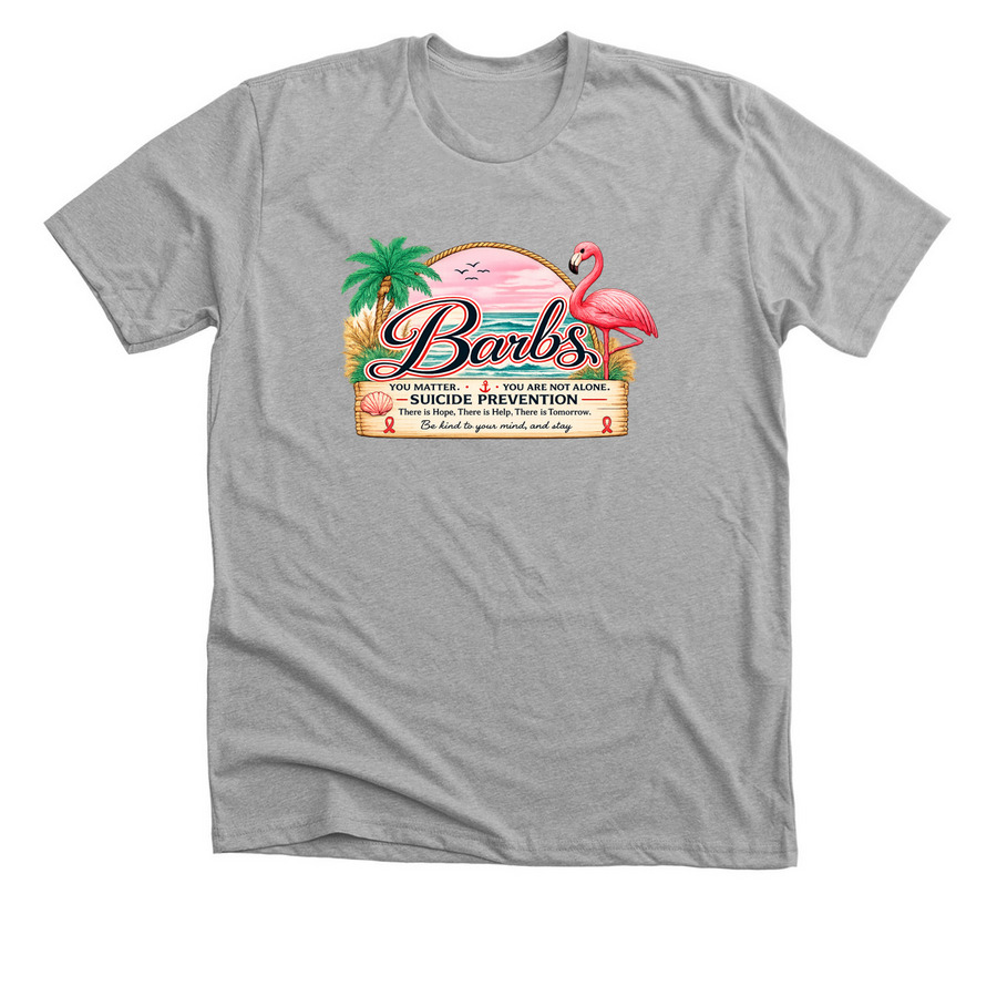 Team Barbara, a Athletic Heather Premium Unisex Tee