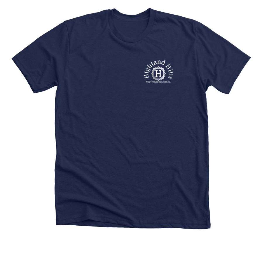 Highland Hills Spirit Gear, a Solid Navy Blend Premium Unisex Tee