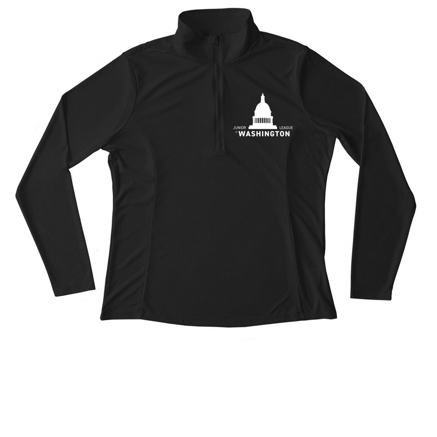 Activewear, a Black Women's Performance Quarter Zip Pullover