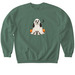 Little Ghost Springer, a Military Green Softstyle Crewneck Sweatshirt
