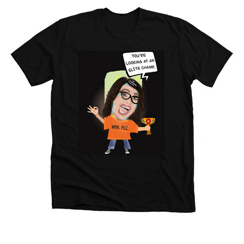 The Amy Tee, a Solid Black Blend Premium Unisex Tee