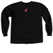 Dolly Signature&nbsp;, a Black Comfort Colors Long Sleeve Tee (back-view)