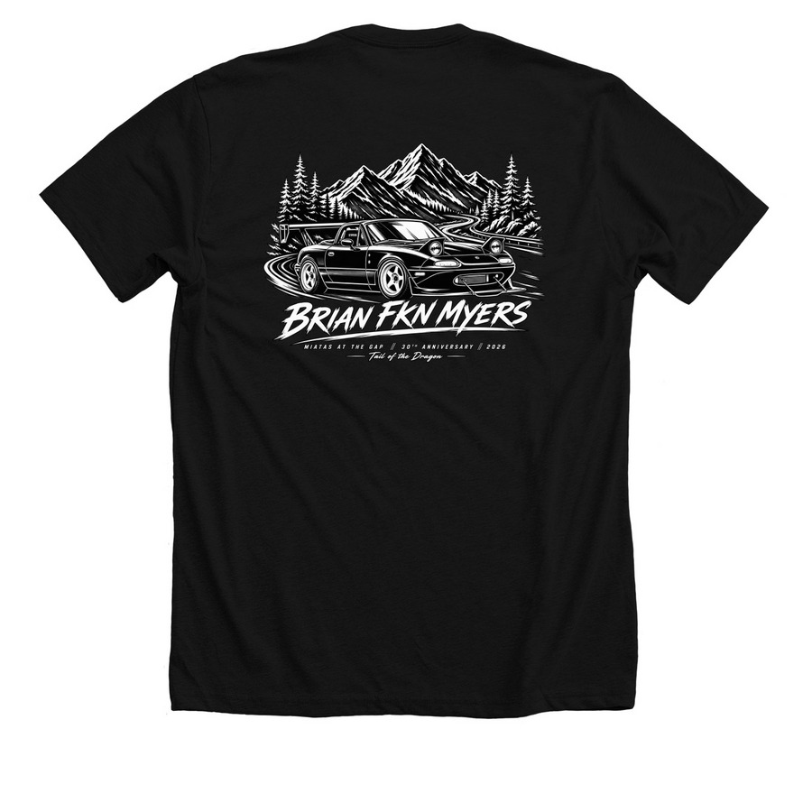 MATG30 x BFM, a Solid Black Blend Premium Unisex Tee (back-view)
