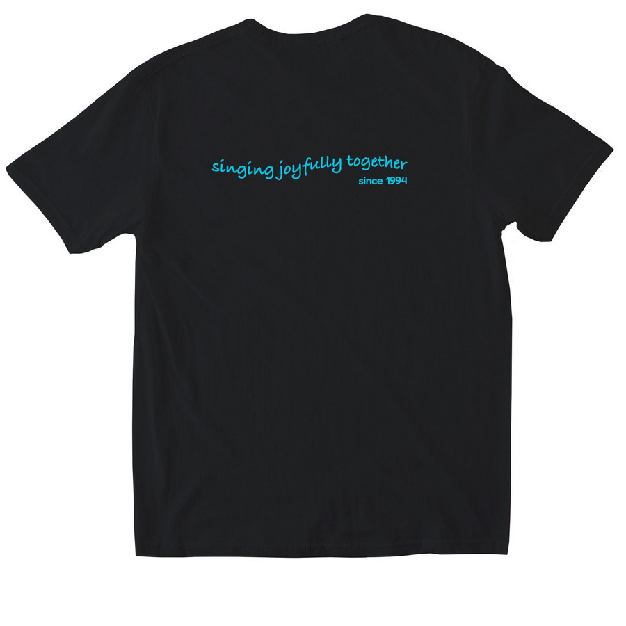2026 - Jubilate! Treble Choir Concert Tee, a Black Softstyle Cotton Tee (back-view)
