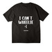 I CAN'T WHEELIE :(, a Black Unisex Heavyweight Tee (back-view)