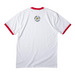 Ringer Tee, a White/ Red Cotton Ringer Tee (back-view)