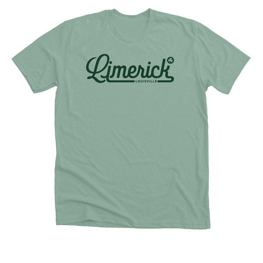 Limerick Neighborhood Gear, a Heather Dusty Blue Premium Unisex Tee