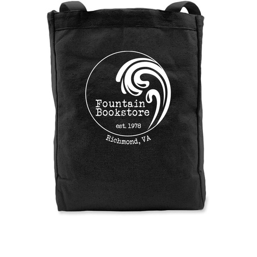 Fountain Totes!, a Black Recycled Cotton Tote Bag